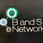 We embroidered B and S Networks