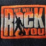 Embroidery for We Will Rock You musical